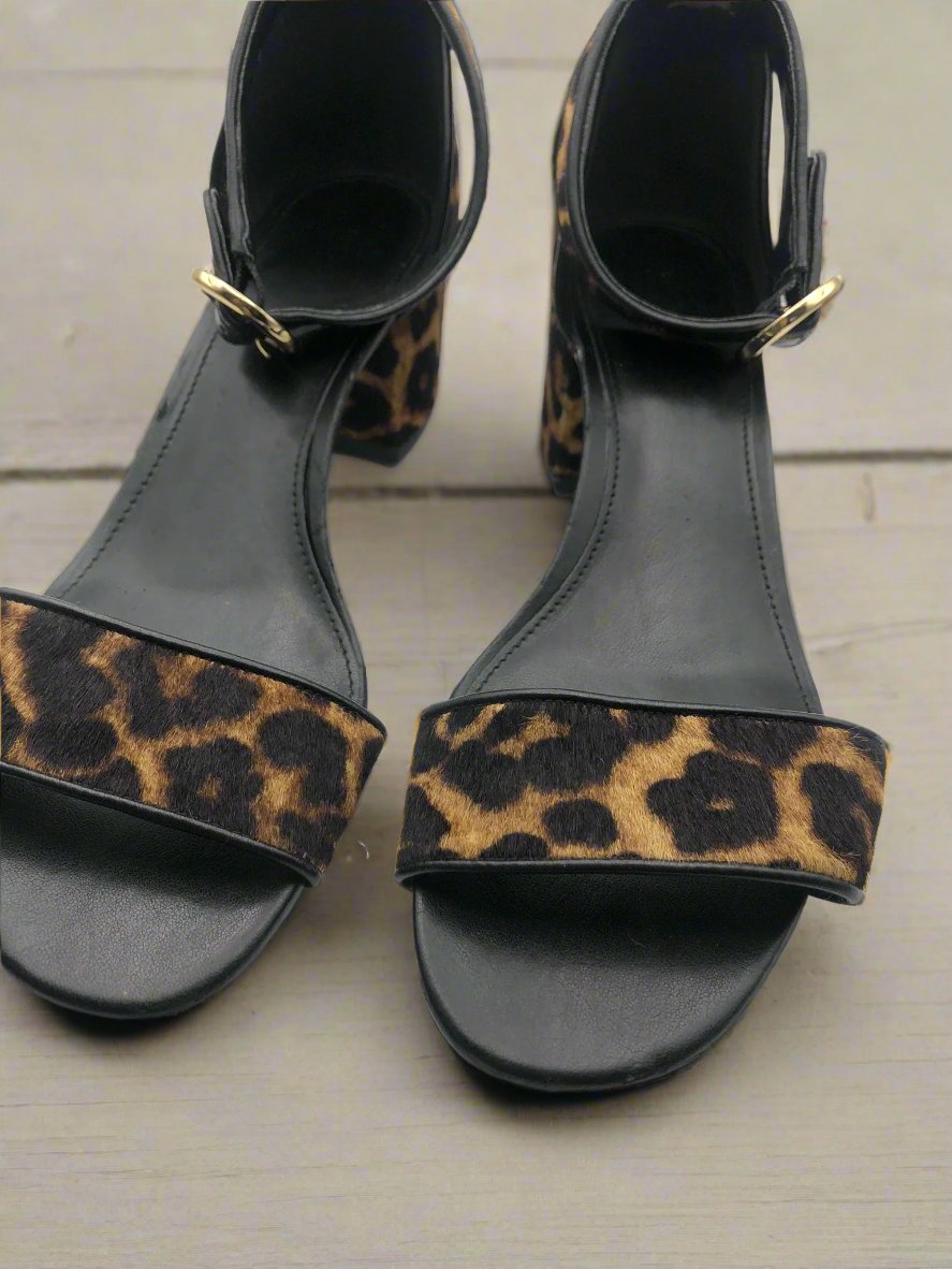 Michael Kors Leopard Print Block Heel Shoe