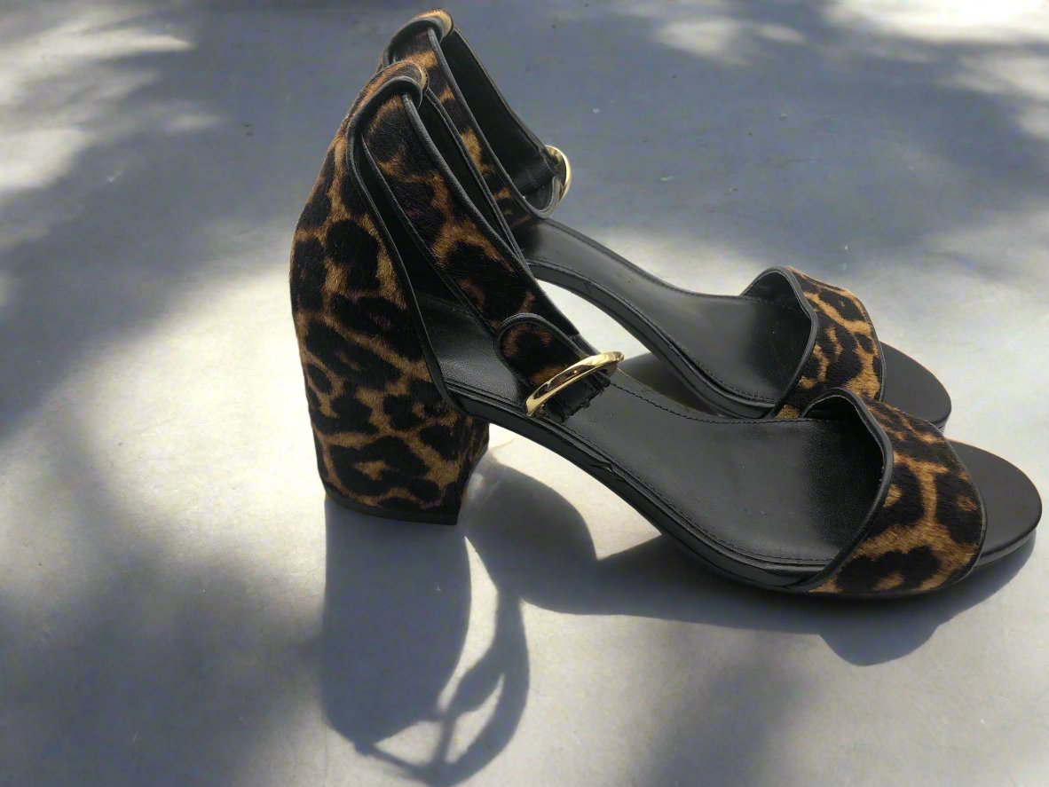 Michael Kors Leopard Print Block Heel Shoe