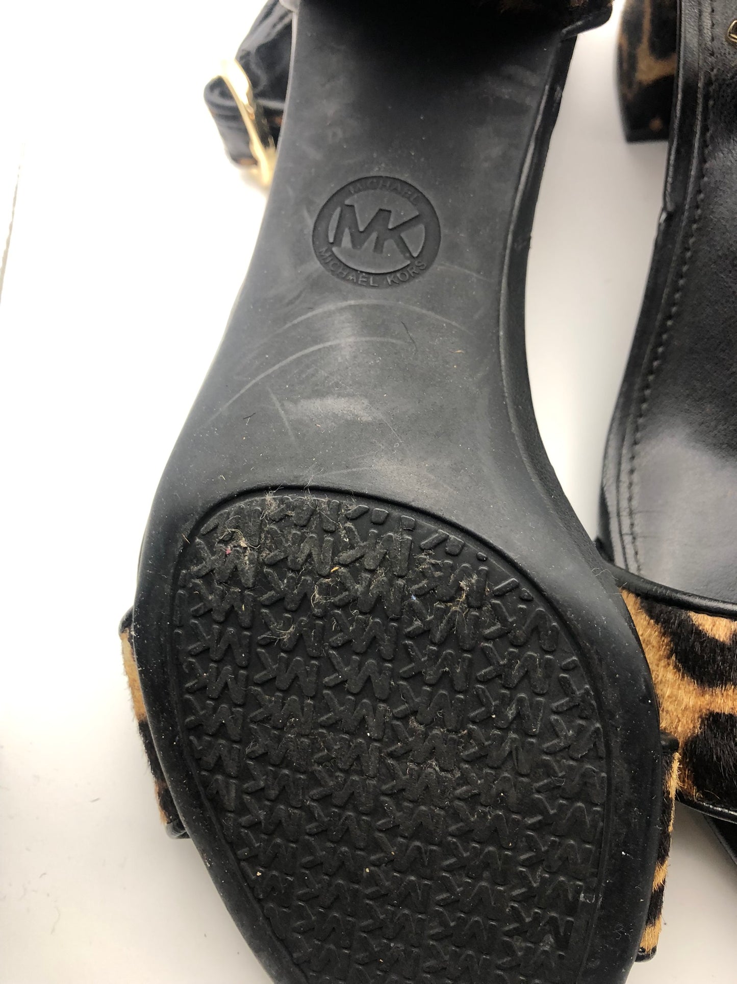 Michael Kors Leopard Print Block Heel Shoe