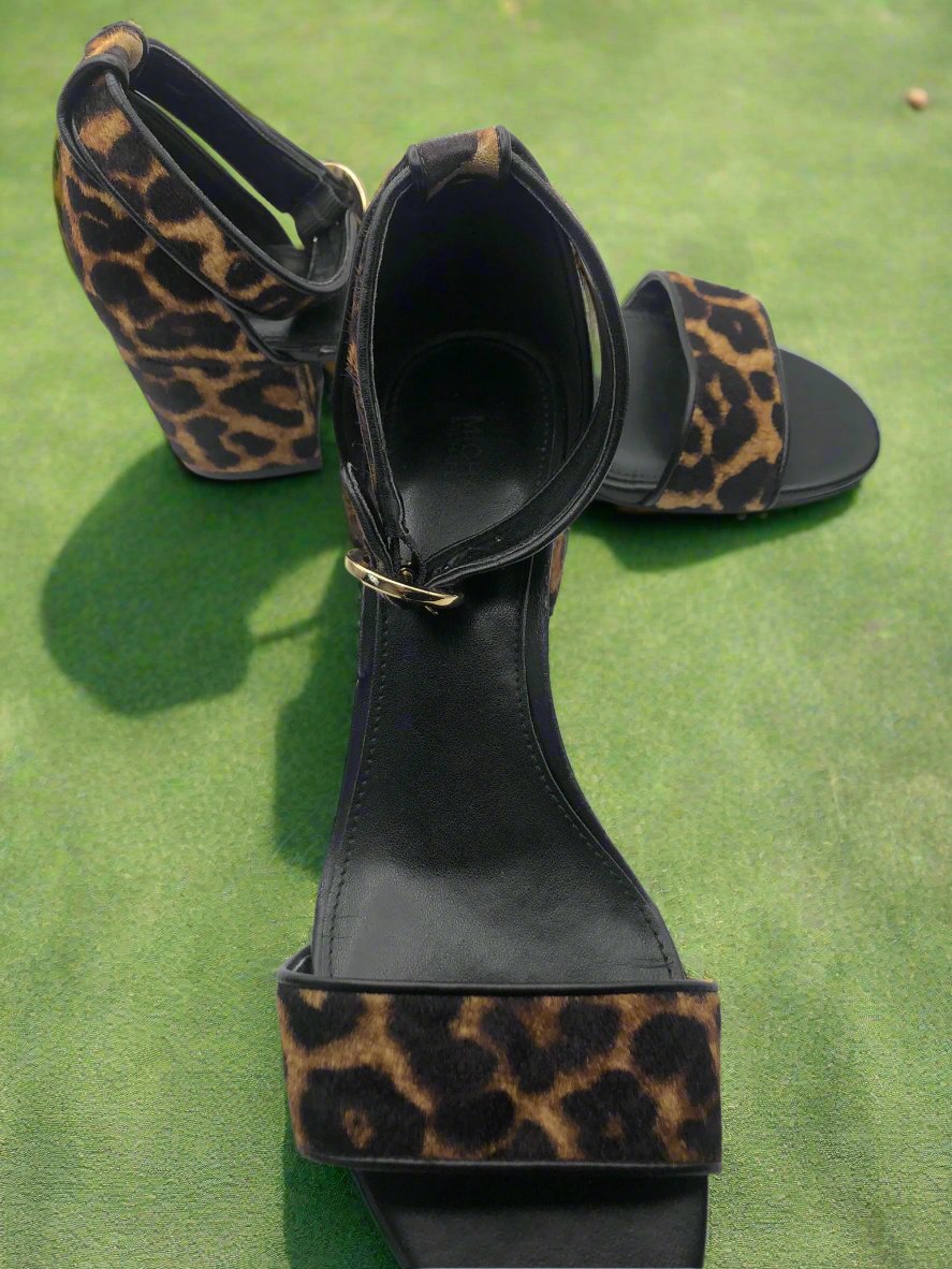 Michael Kors Leopard Print Block Heel Shoe