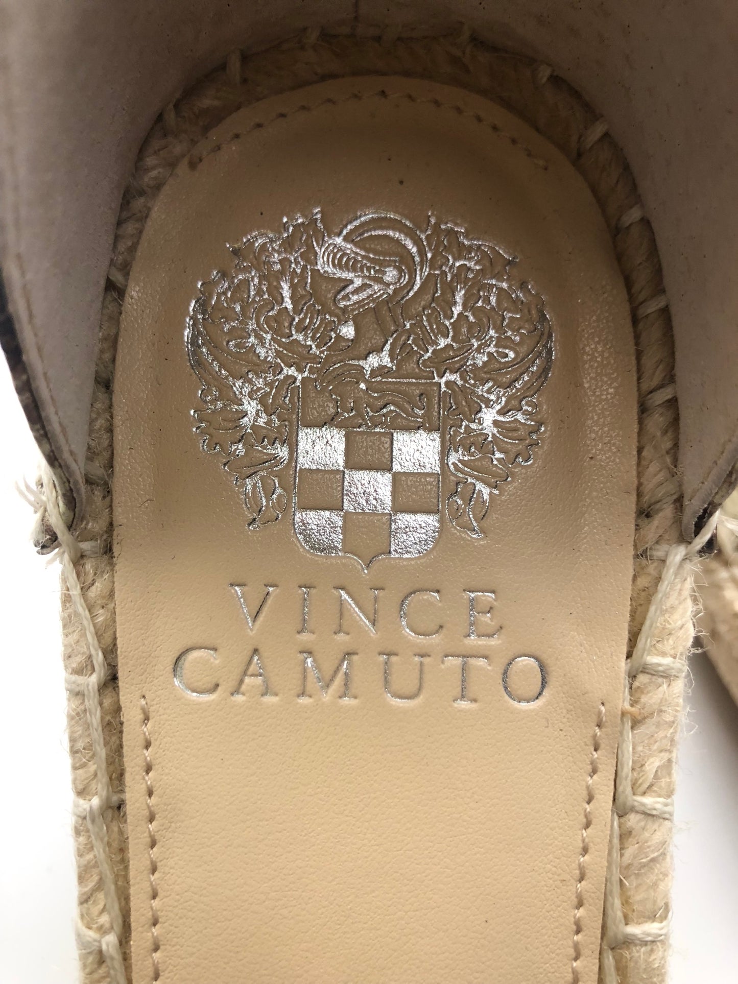 Vince Camuto Jesla Beige Wedge Sandels