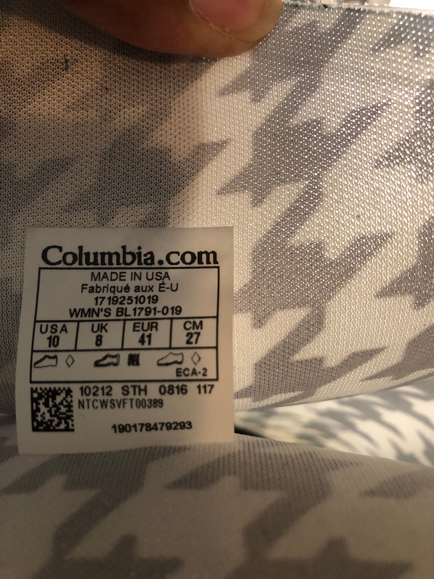 Columbia Houndstooth Rain boots