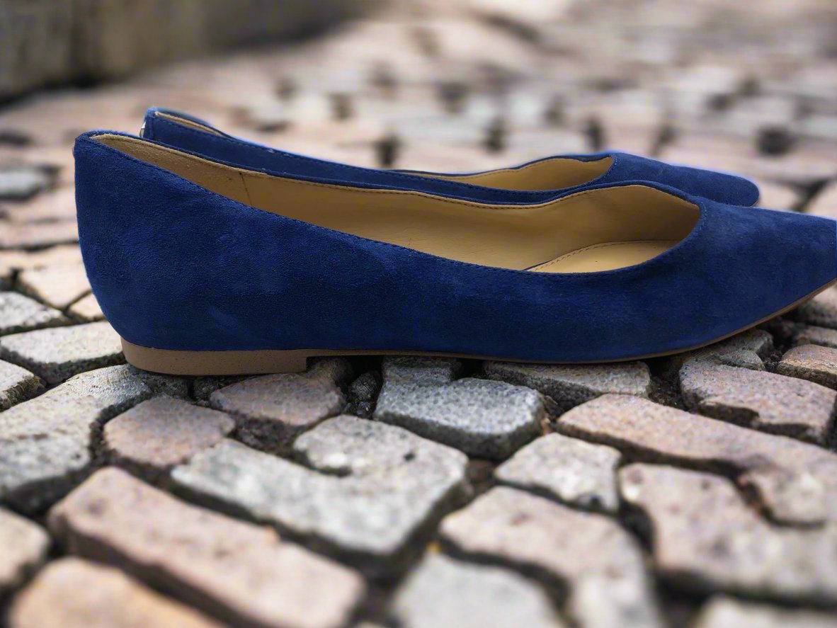 Sam Edelman Blue Suede Flats