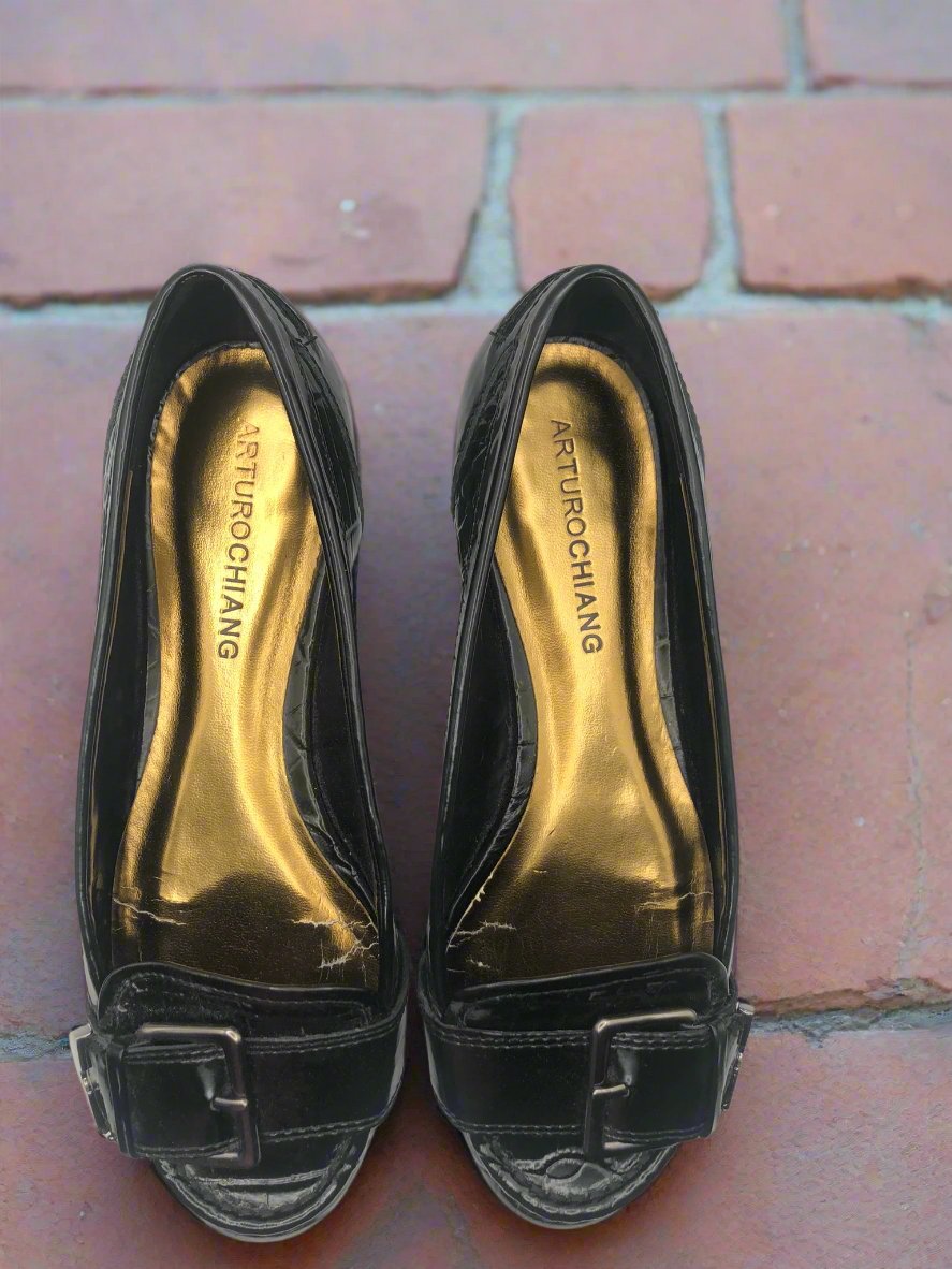 Arturo Chiang Black Flats size 7