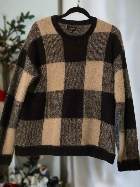 Lucky Brand Women's Buffalo Plaid Sweater