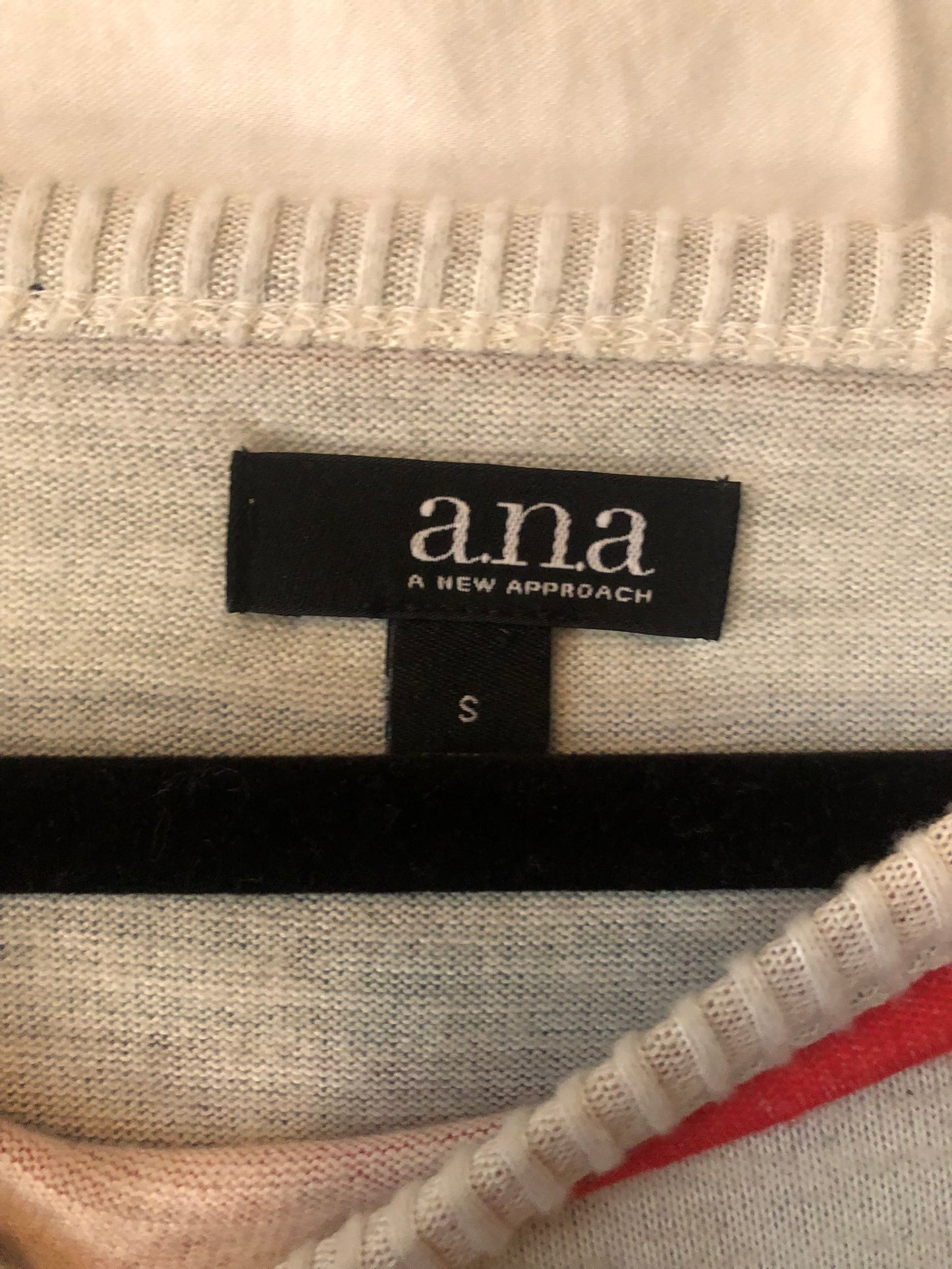 a.n.a Striped Long Sleeve Sweater S