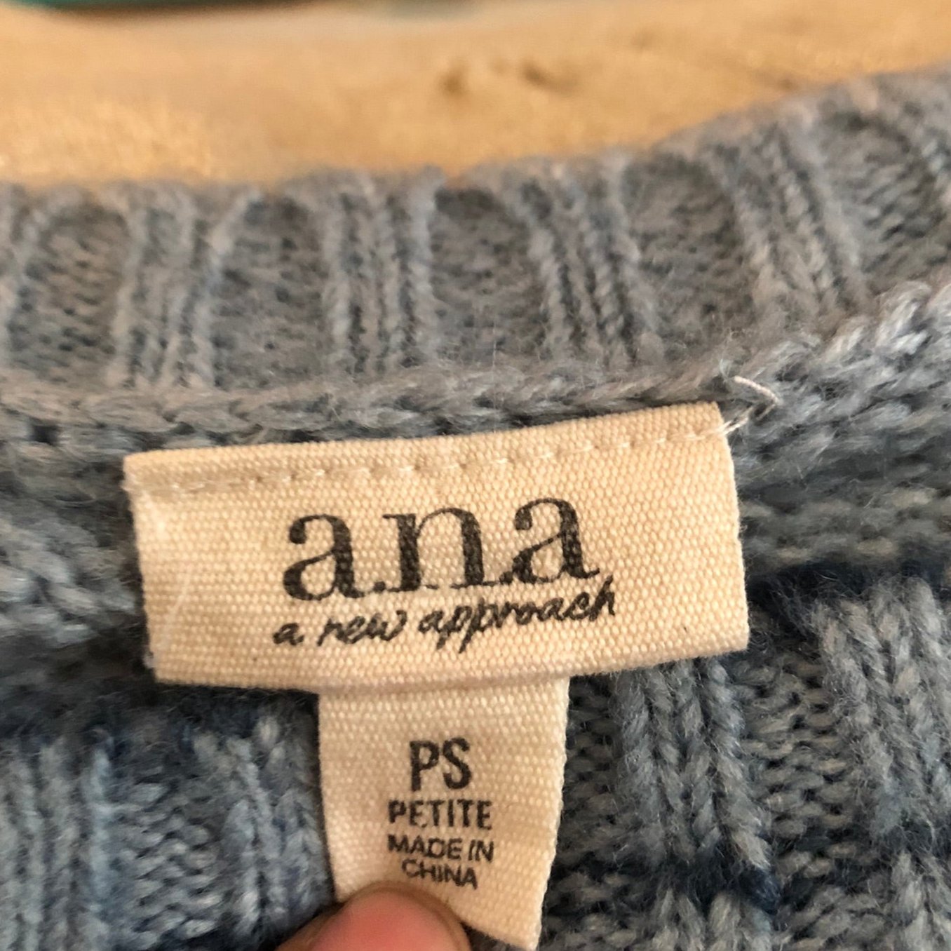 a.n.a Blue Striped Sweater