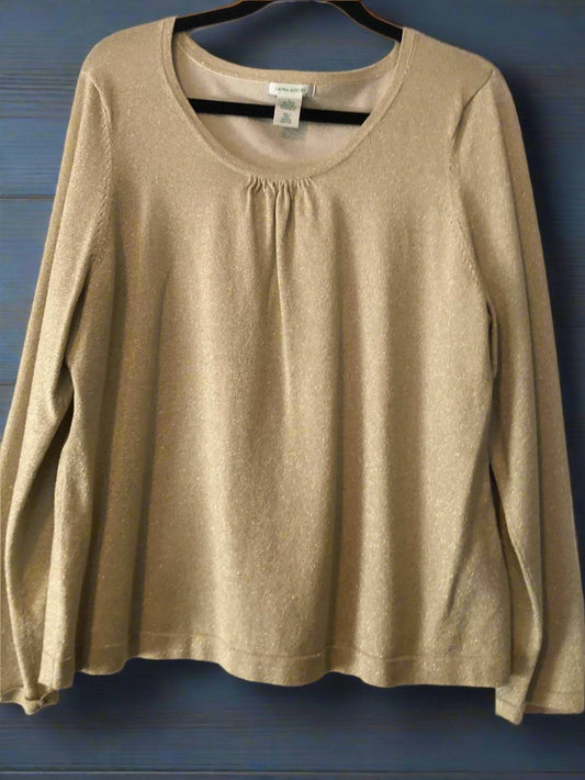 Vintage Laura Ashley Gold Sweater L