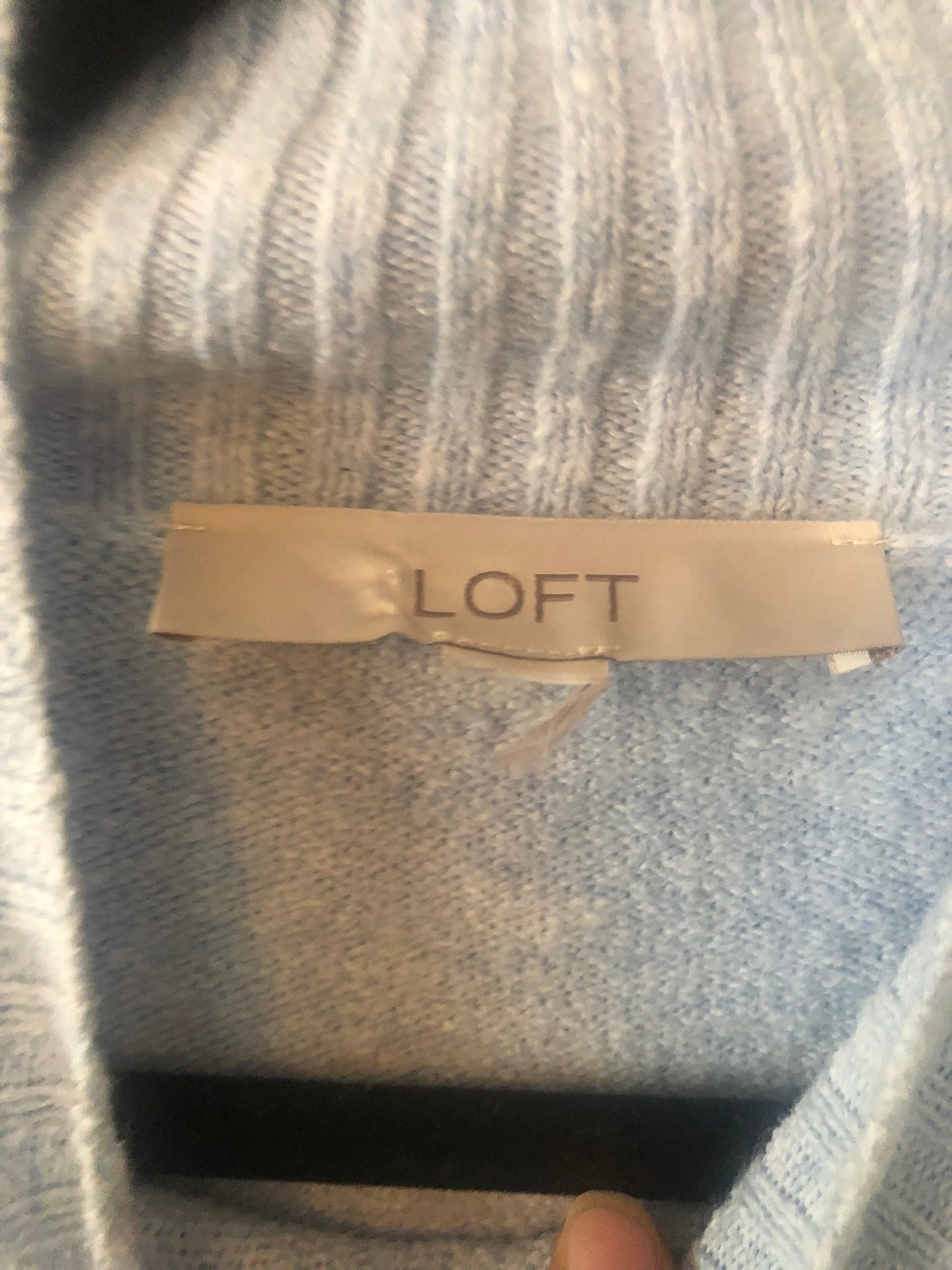 Loft Blue Turtleneck Sweater Size M