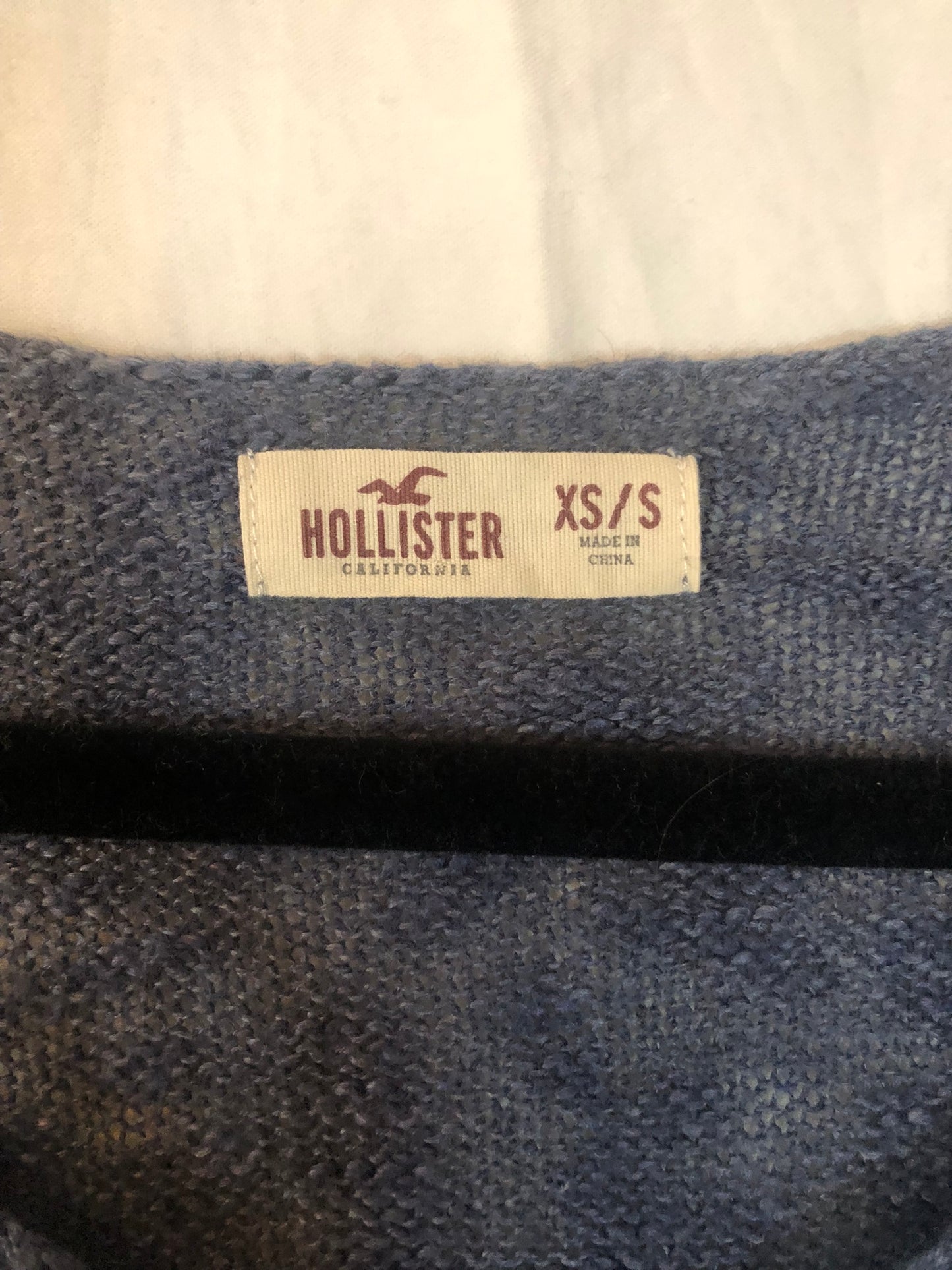 Hollister Blue Long Sleeve Sweater Size S