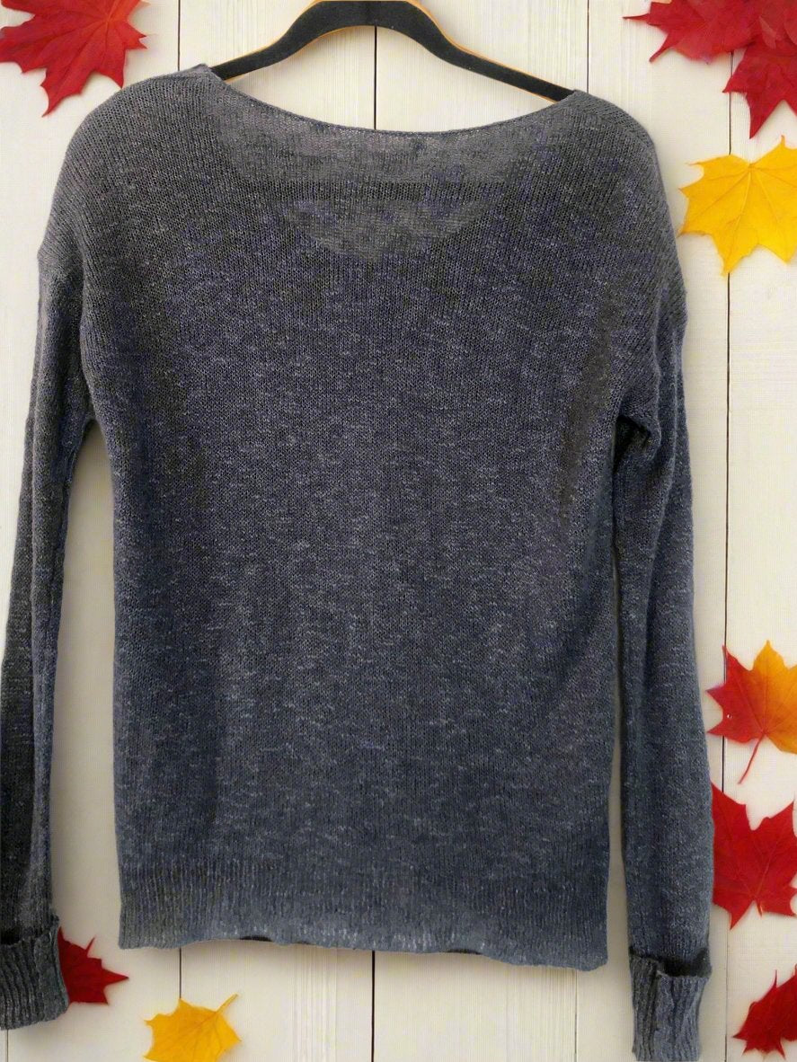 Hollister Blue Long Sleeve Sweater Size S