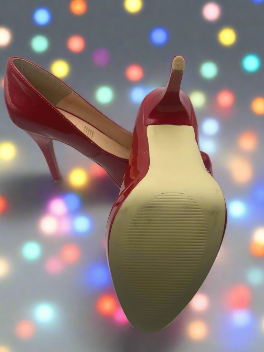 Doreli Red Patent Leather Heels US size 7.5